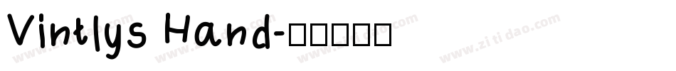 Vintlys Hand字体转换